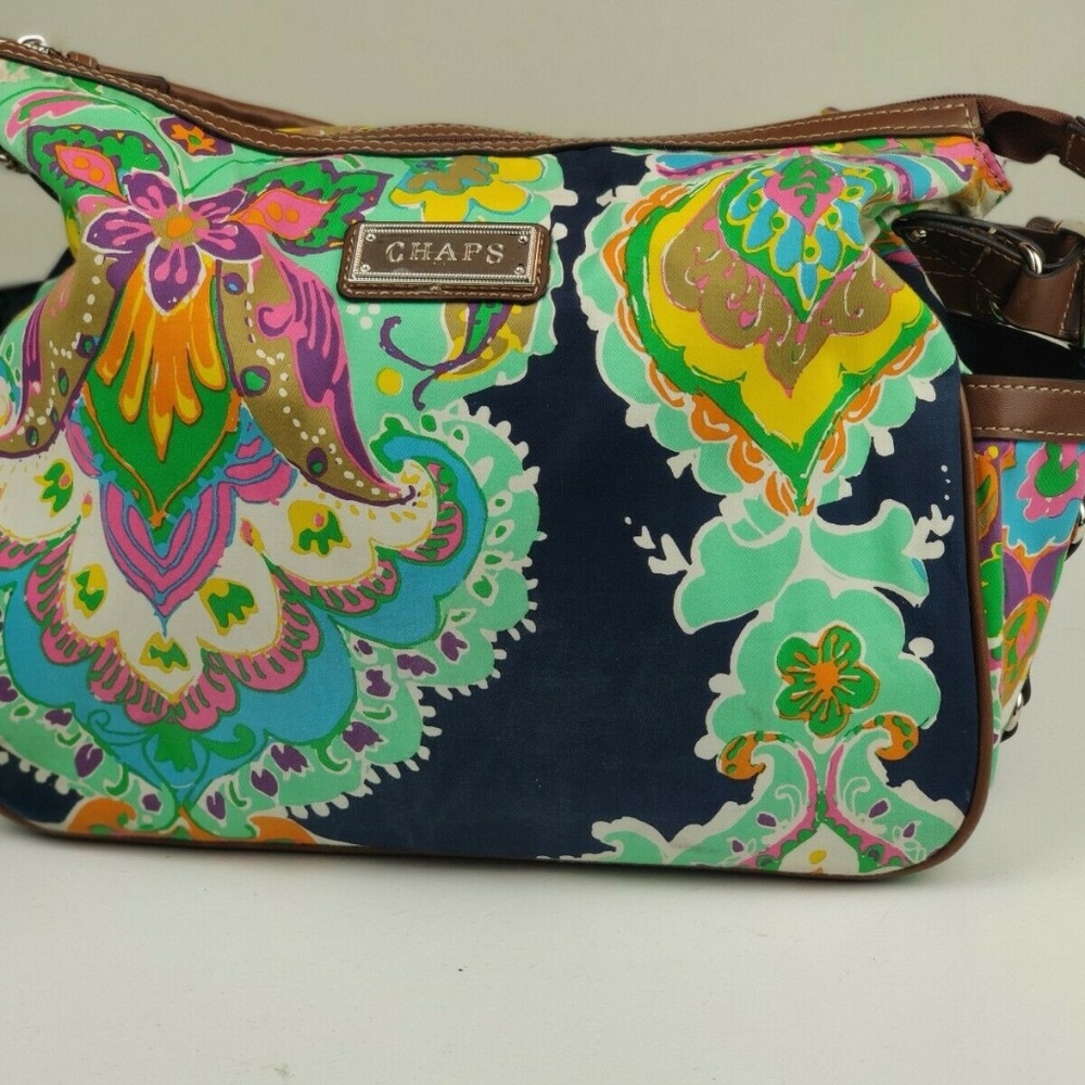 Chaps Floral Purse Ryder Hobo Seaspray Paisley